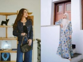 Kolase Foto Motif Floral dan Denim. (Foto: Instagram @aaliyah.massaid / @laudyacynthiabella)