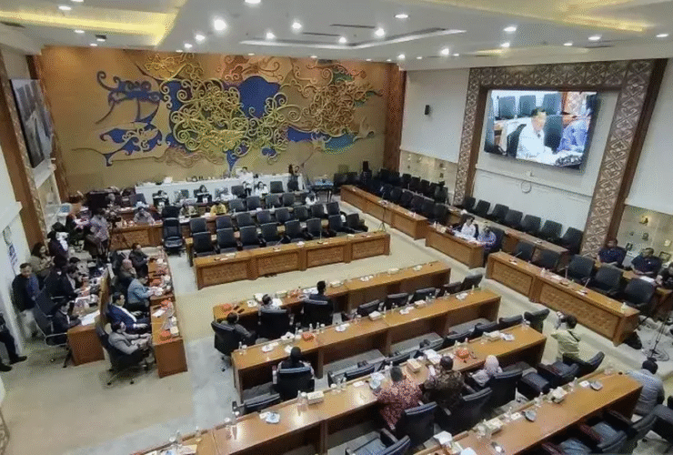 Suasana rapat dengar pendapat dengan Badan Legislasi DPR membahas RUU Pemerintahan Aceh di kompleks parlemen, Senayan, Jakarta, Kamis (11/9/2025).(Foto : beritasatu)