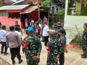 Tim Wasev Mabesad saat meninjau pelaksanaan program TMMD ke-126 di Desa Tonala, Kecamatan Telaga Biru, Kabupaten Gorontalo, Rabu (29/10/2025). (Foto : Dok. TNI)